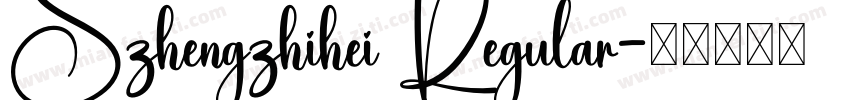 Szhengzhihei Regular字体转换